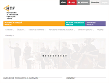 Tablet Screenshot of htf.vsmu.sk